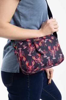 Corrie Printed Cross Body Bag Mid Navy