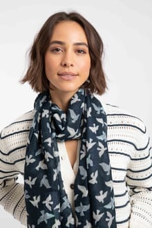 Marelia Printed Scarf Midnight