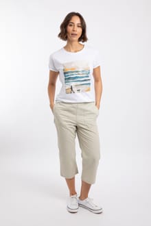 Anyar 3/4 Length Ripstop Trousers Oyster