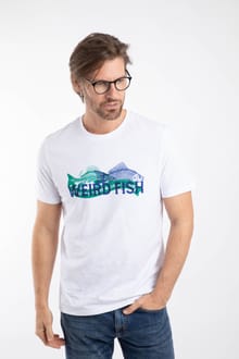 Fishmonger Front Print Graphic T-Shirt White