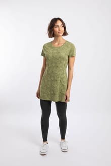 Sidra Printed Jersey Slub Tunic WashedOak