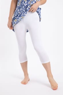 Blondie Cropped Leggings White