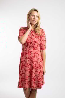 Cassandra Jersey Swing Dress Tomato Red