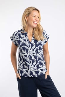 Alia Printed Jersey T-Shirt Ink