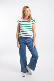 Bowe Striped Jersey T-Shirt Heritage Green