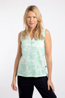 Nonno Printed Jersey Vest Apple Mint