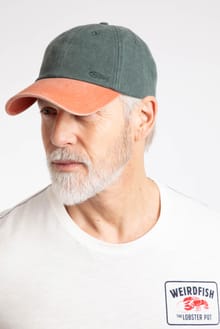 Westbury Colour Block Twill Cap Basil