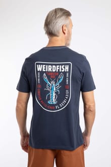 Lobster Pot Back Print Graphic T-Shirt Navy