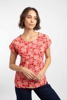 Paw Paw Printed Jersey T-Shirt Tomato Red