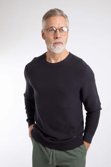 Rhett Crew Neck Knitted Jumper Dark Navy