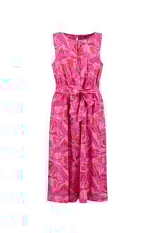 Nalani Printed Viscose Jumpsuit Hot Pink