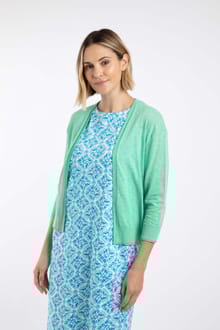 Limon Lightweight Outfitter Cardigan Apple Mint
