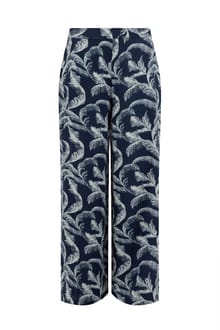 Mounira Printed Wide Leg Trousers Ink