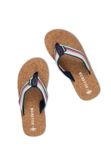 Arundel Cork Flip Flops Navy