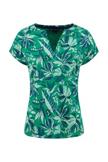 Alia Printed Jersey T-Shirt Cactus Green