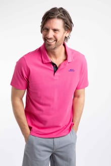 Miles Pique Polo Shirt Peony