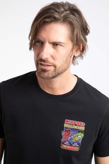 Codpool Back Print Artist T-Shirt Black