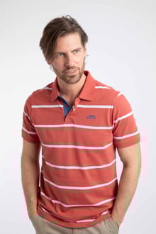Fabian Striped Pique Polo Shirt Nantucket