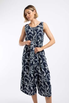 Nalani Printed Viscose Jumpsuit Ink