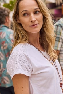 Pernille Organic Cotton Cutaway T-Shirt