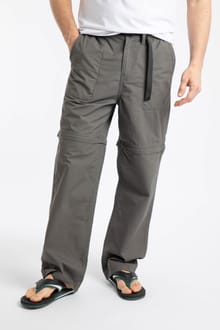 Wade Ripstop Zip Off Trousers Dark Grey