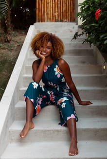 Nalani Printed Viscose Jumpsuit