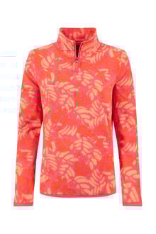 Rory 1/4 Zip Printed Microfleece Flamingo