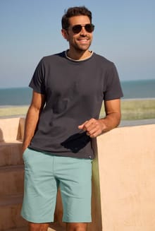 Rayburn Cotton Flat Front Shorts