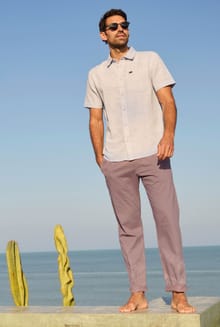 Freddie Super Soft Chino Trousers Dusty Rose