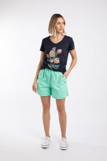 Jardin Cotton Twill Shorts Apple Mint