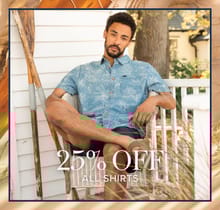 25% off all shirts
