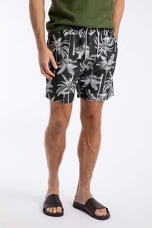 Orcha Printed Swim Shorts Black