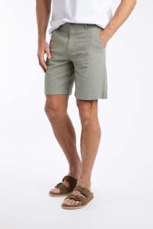 Charleston Textured Chino Shorts Woodland Sage