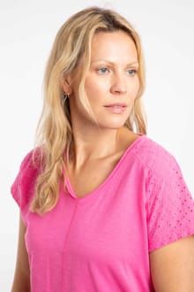 Pernille Cutaway T-Shirt Pink