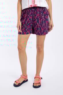Seera Lightweight Printed Shorts Mid Navy