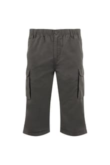 Summersville 3/4 Length Ripstop Cargo Shorts Dark Grey