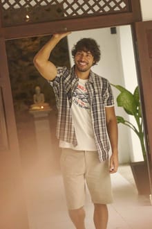 Judd Short Sleeve Check Shirt Black