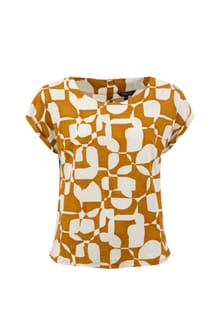 Kissimmee Printed Top Ochre