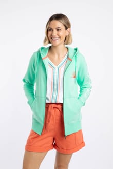 Cyra Graphic Full Zip Hoodie Apple Mint