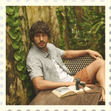 Russell Printed Chambray Short Sleeve Shirt Woodland Sage