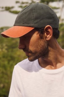 Westbury Colour Block Twill Cap Basil