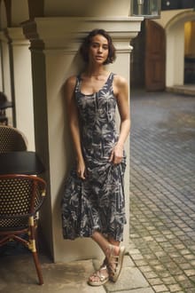Tivoli Printed Jersey Dress Black