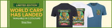 Shop World Carp T-Shirts - Available in 3 colours 
