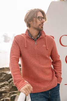 Cruiser 1/4 Zip Macaroni Sweatshirt Nantucket