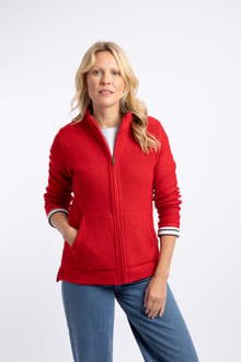 Sontee Full Zip Macaroni Acer Red