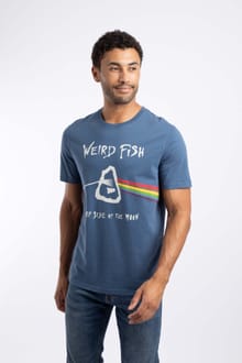 Carp Side Front Print Artist T-Shirt Ensign Blue
