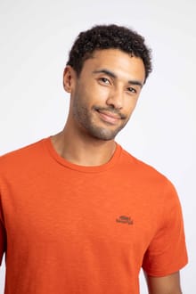 Fished Branded T-Shirt Rust Leaves