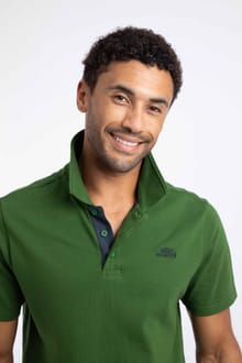 Miles Pique Polo Shirt Irish Moss