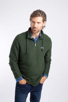 Cruiser 1/4 Zip Macaroni Duck Green