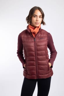Atissa Lightweight Padded Gilet Deep Crimson